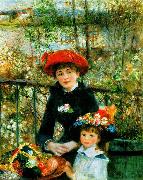 Pierre Renoir On the Terrace oil